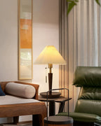 Cone Pleated Fabric Table Lamp