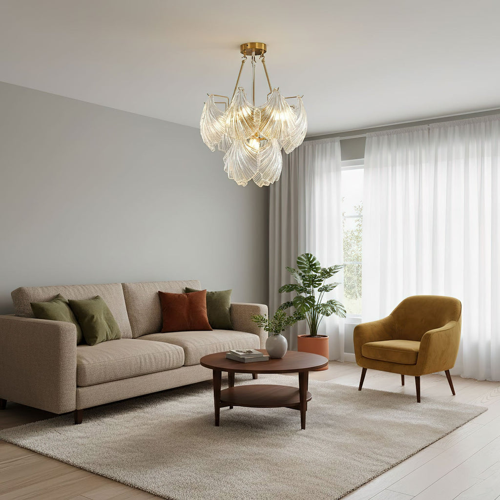 Ribbed Shell Ceiling light
