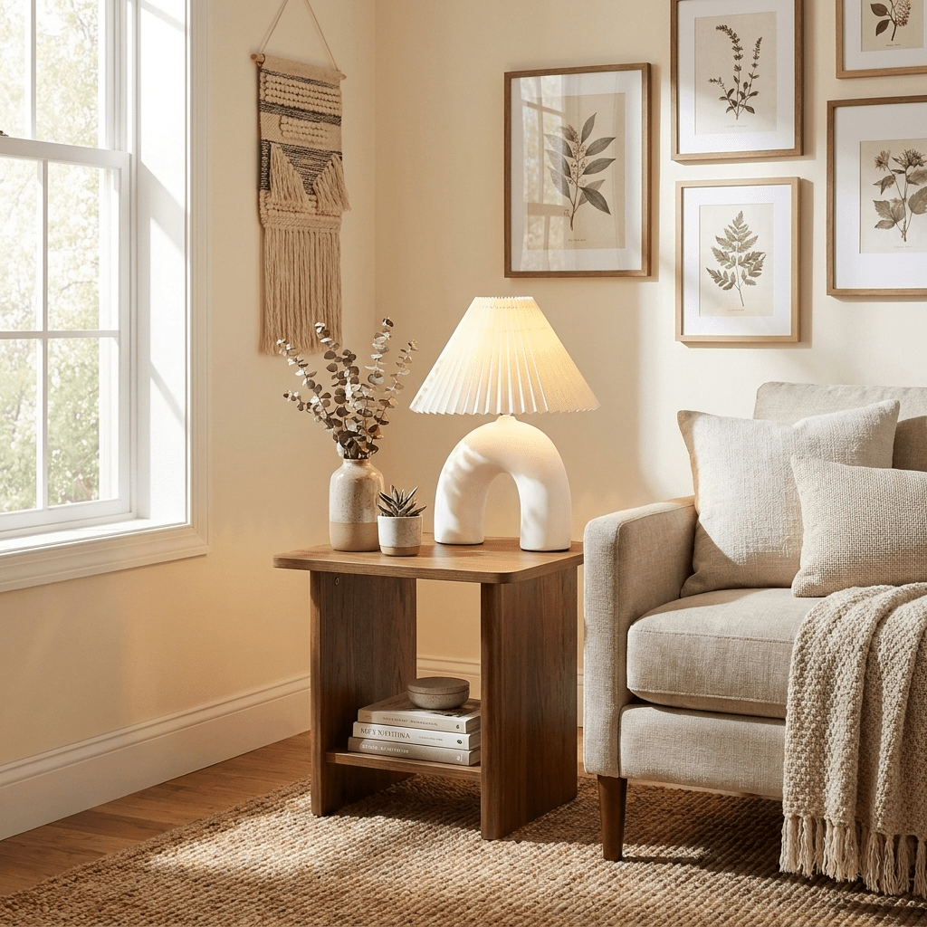 Arched Pleated Table Lamp