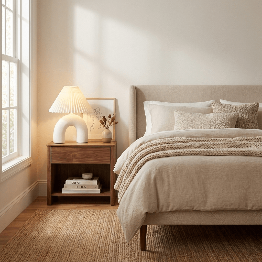 Arched Pleated Table Lamp