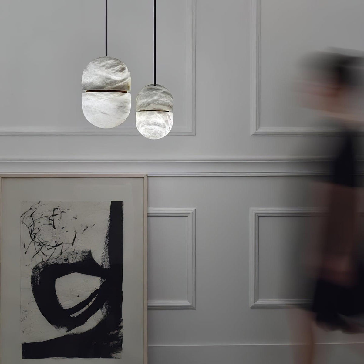 YUM Alabaster Pendant Light