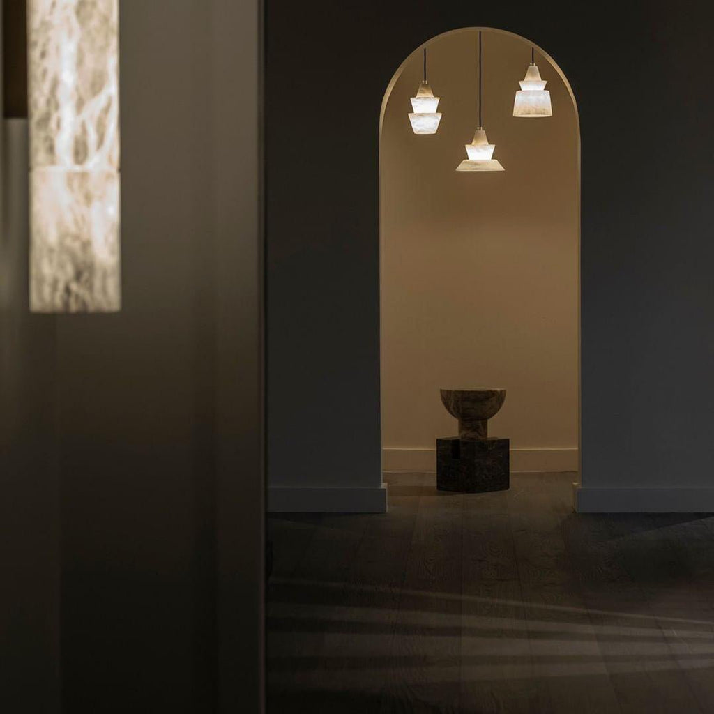 Trivola Alabaster Pendant Light
