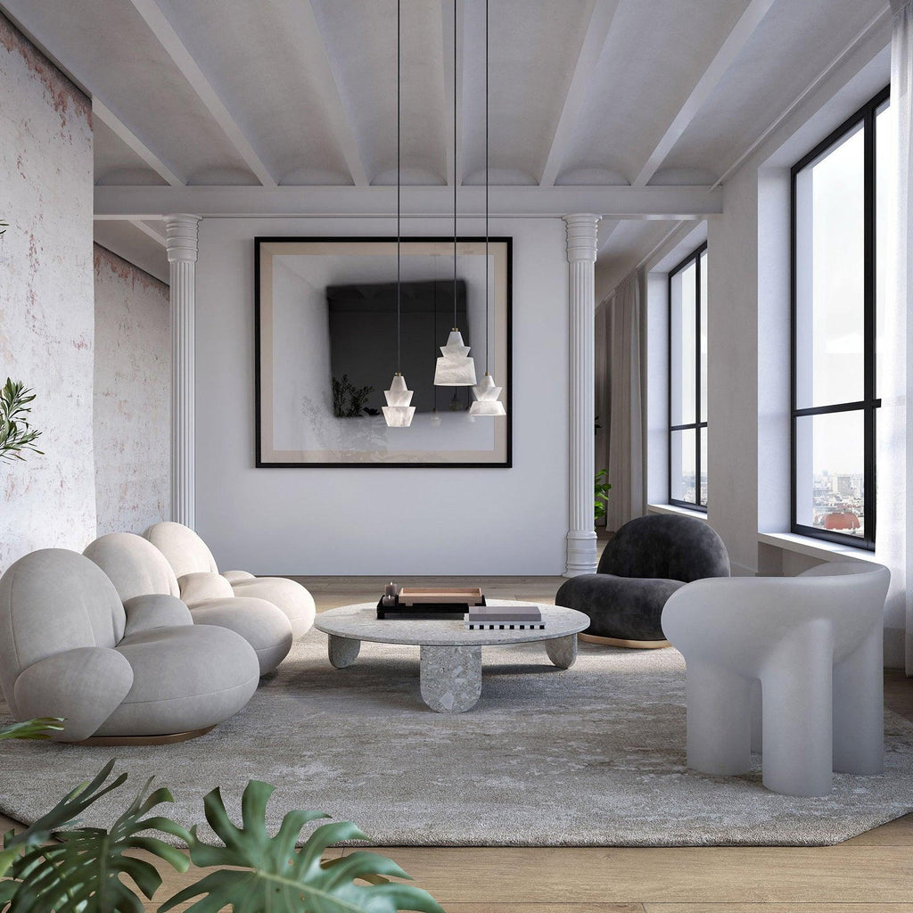 Trivola Alabaster Pendant Light