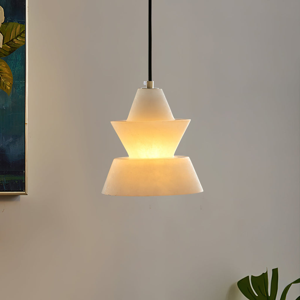 Trivola Alabaster Pendant Light