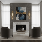 Brass Glass Tube Wall Lamp