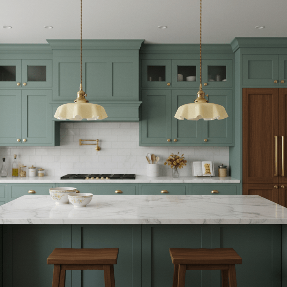 French Flower Pendant Light