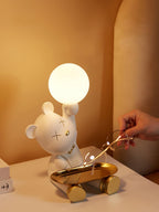 Violet Bear Tray Desk Lamp