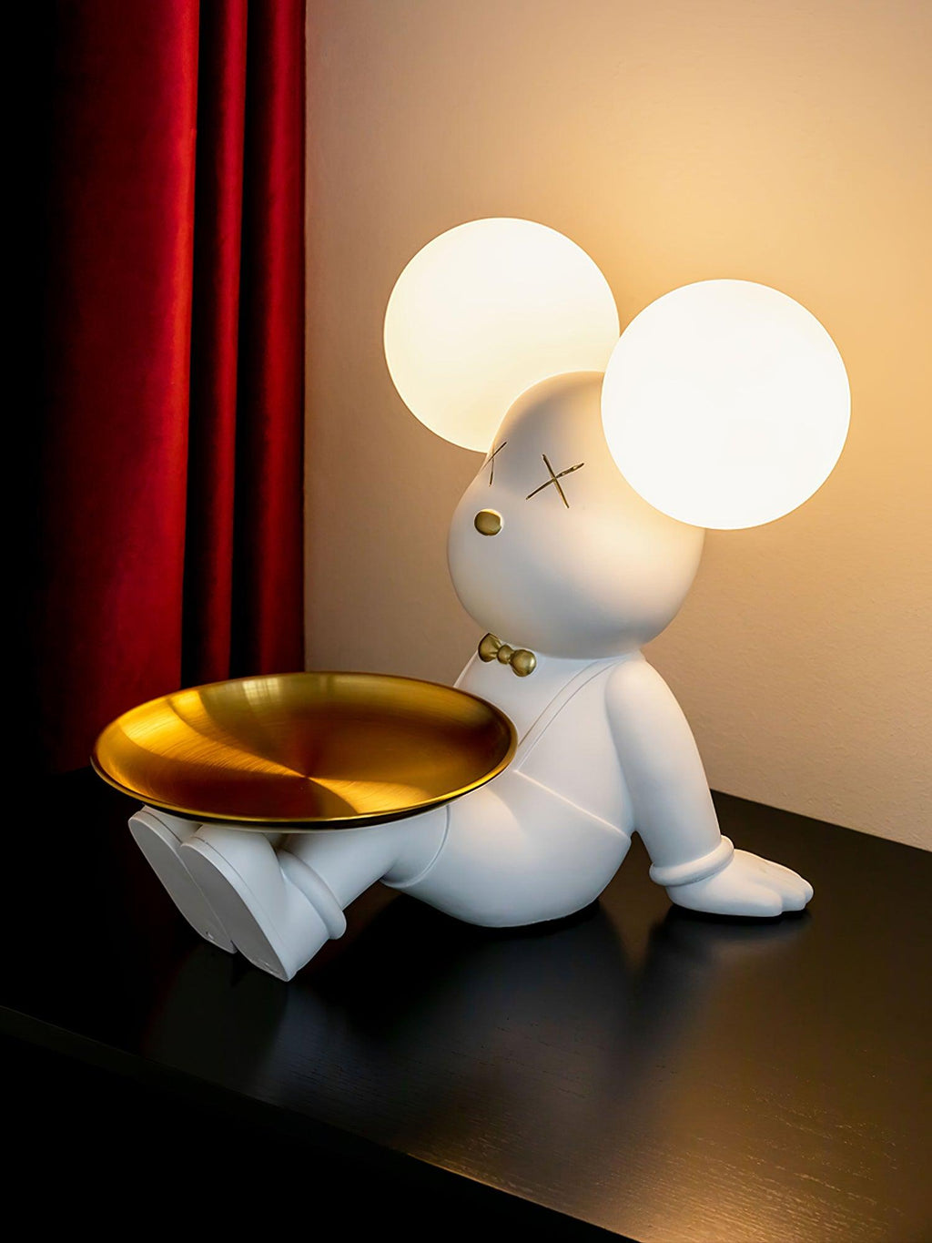 Violet Bear Tray Desk Lamp