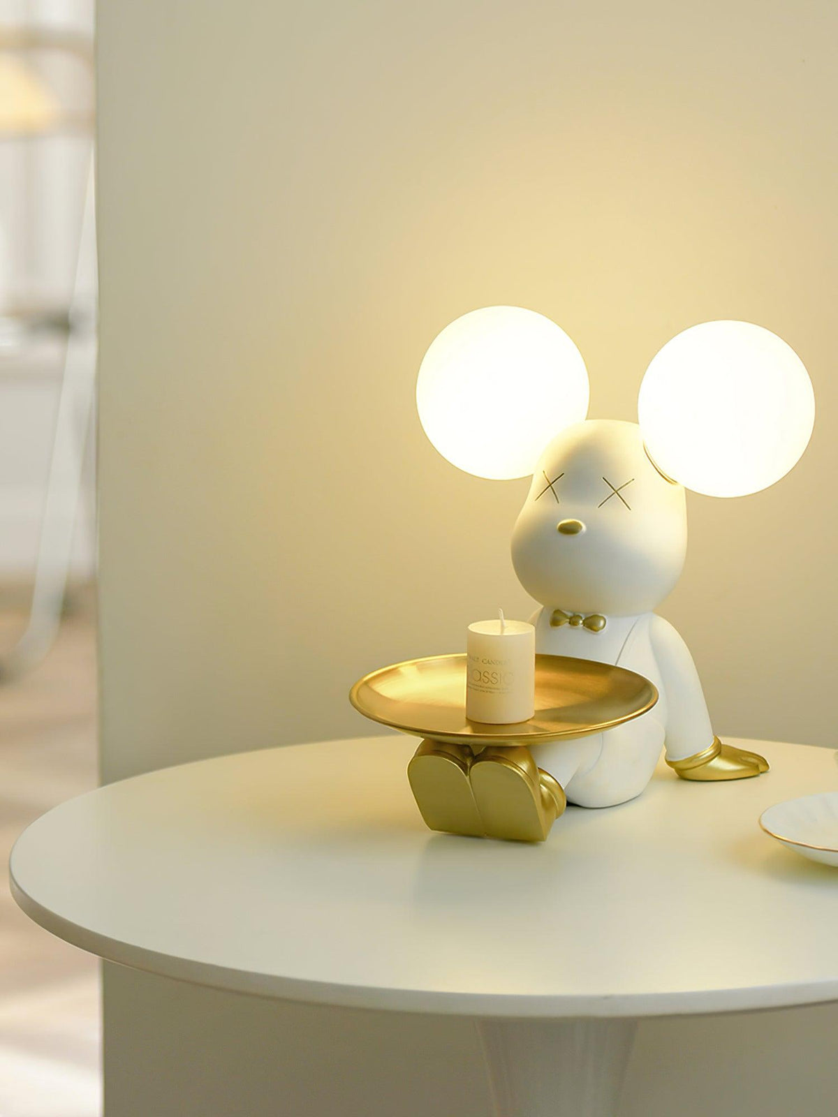 Violet Bear Tray Desk Lamp