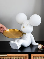 Violet Bear Tray Desk Lamp