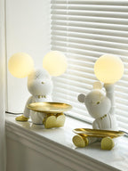 Violet Bear Tray Desk Lamp