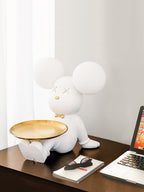 Violet Bear Tray Desk Lamp