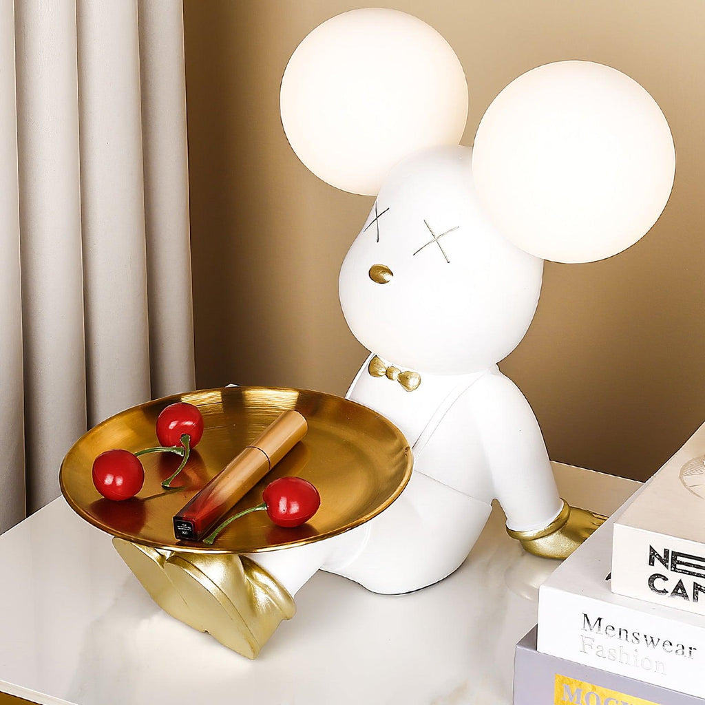 Violet Bear Tray Desk Lamp