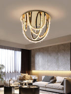 Crystal Strand Ceiling Light