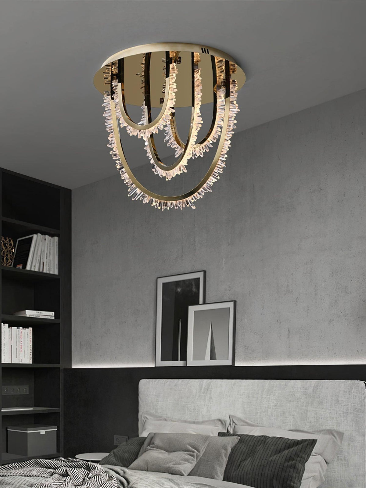 Crystal Strand Ceiling Light