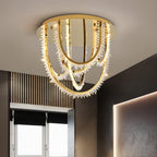 Crystal Strand Ceiling Light