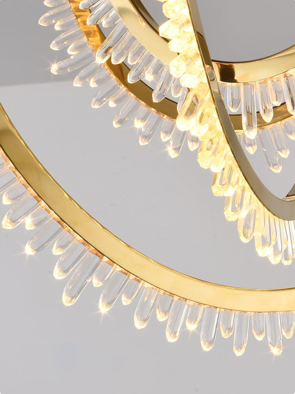 Crystal Strand Ceiling Light