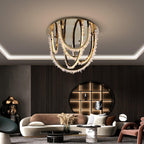 Crystal Strand Ceiling Light