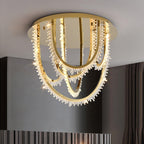 Crystal Strand Ceiling Light