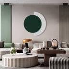 Rounded Abstract Art Sconce