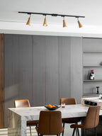 Wood Track Ceiling Lamp