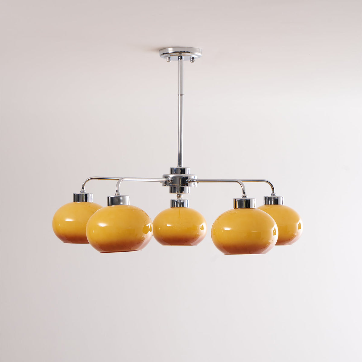 Oval Persimmon Chandelier