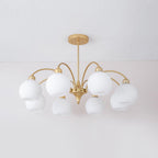 Sculptural Glass Chandelier
