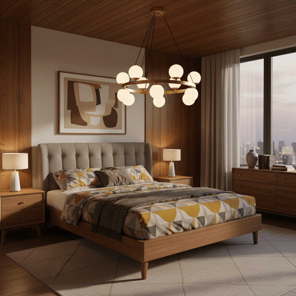 Bubbles Brass Ring Chandelier