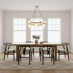 Bubbles Brass Ring Chandelier