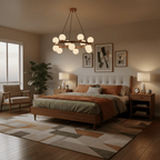 Bubbles Brass Ring Chandelier