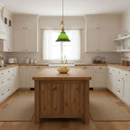 Green Bell Pendant Light