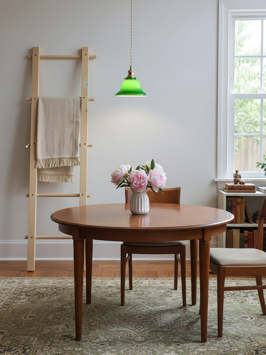 Green Bell Pendant Light
