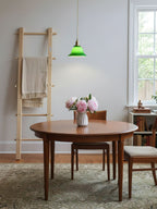 Green Bell Pendant Light