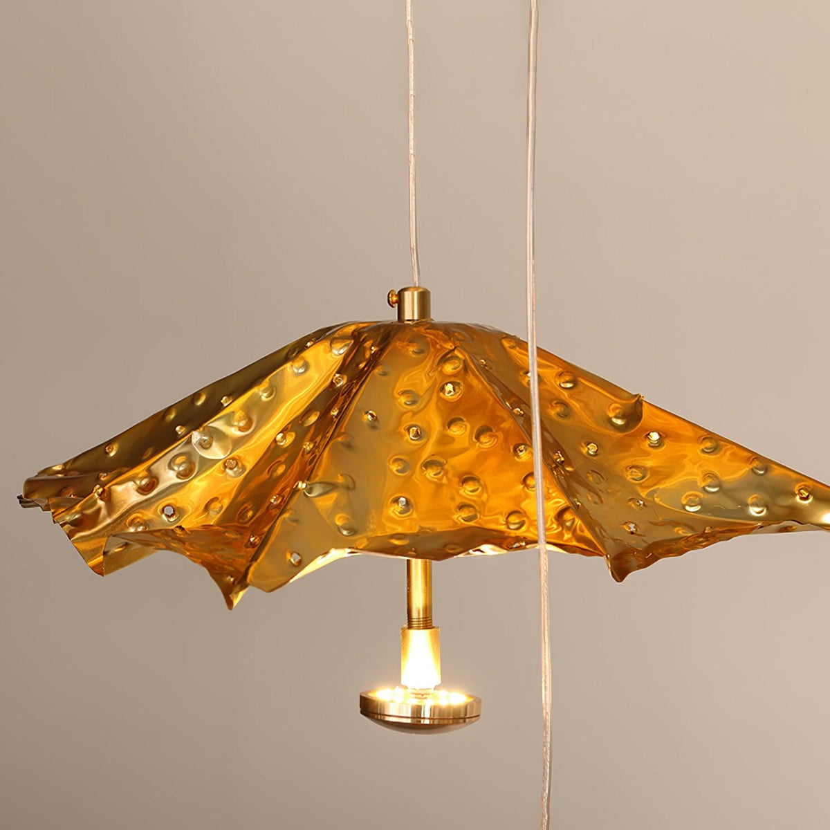 Ginkgo Leaf Spiral Chandelier