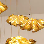 Ginkgo Leaf Spiral Chandelier