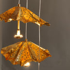 Ginkgo Leaf Spiral Chandelier