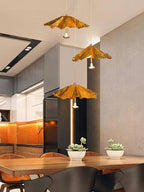 Ginkgo Leaf Spiral Chandelier
