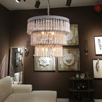 Three Tiered Wood Beaded Chandelier