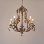 Parrotuncle Wooden Candle Chandelier