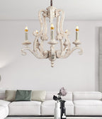 Parrotuncle Wooden Candle Chandelier