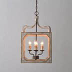 Boho Rustic Cube Chandelier