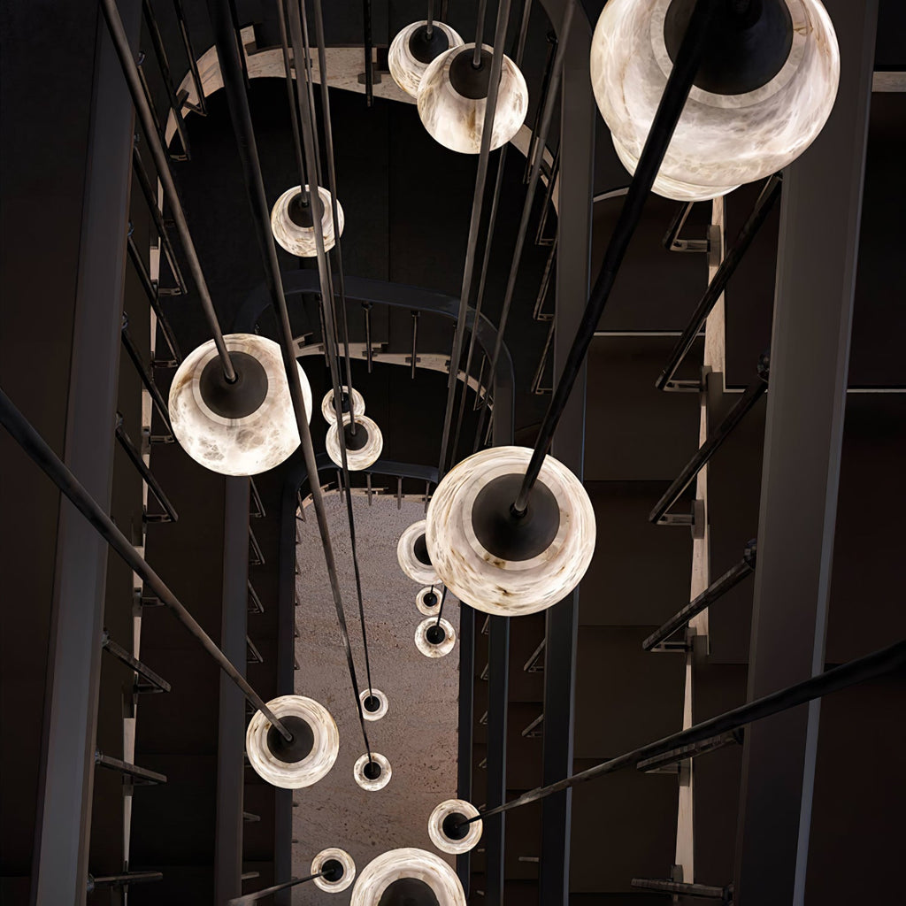 Noira Alabaster Cylinder Pendant Lamp