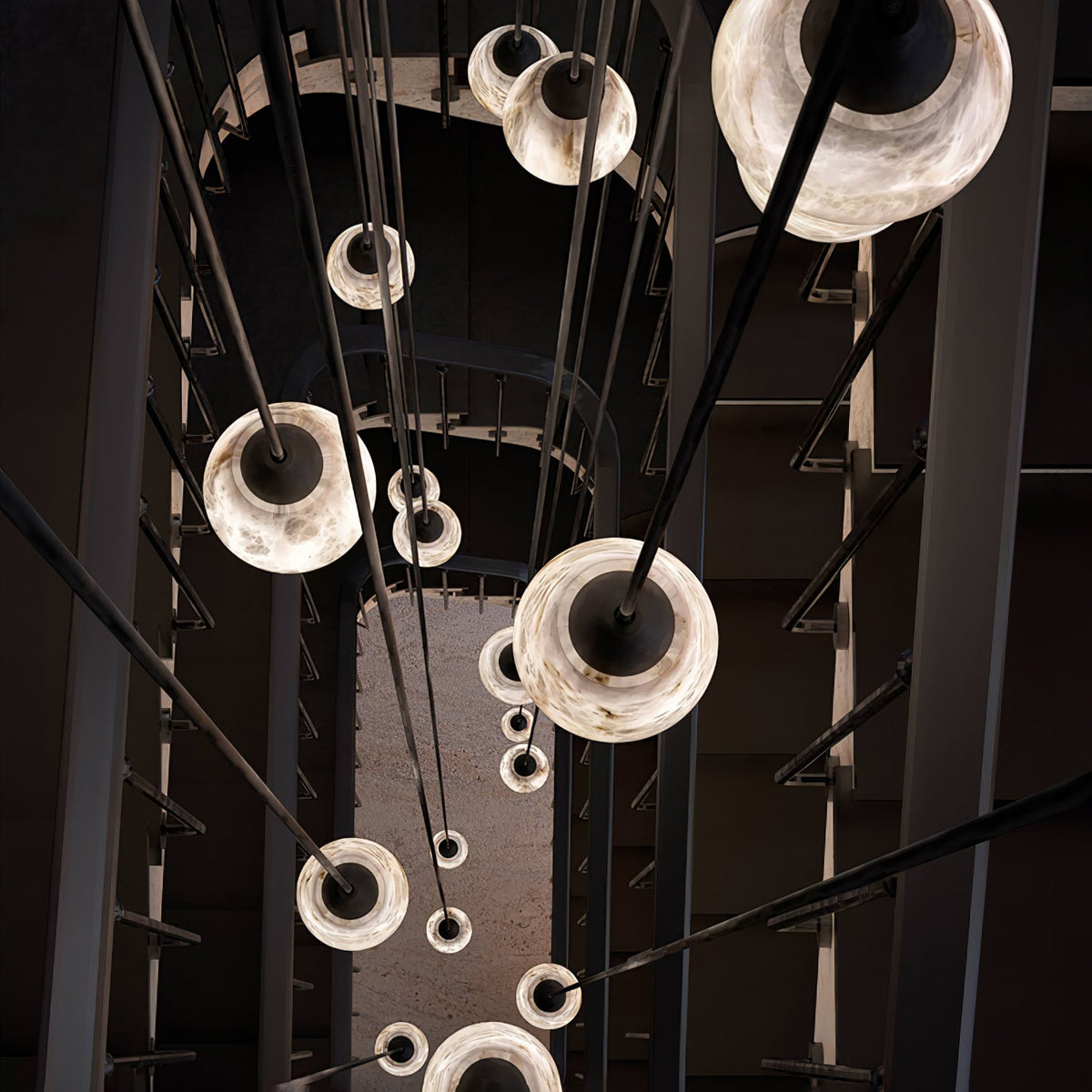 Noira Alabaster Cylinder Pendant Lamp