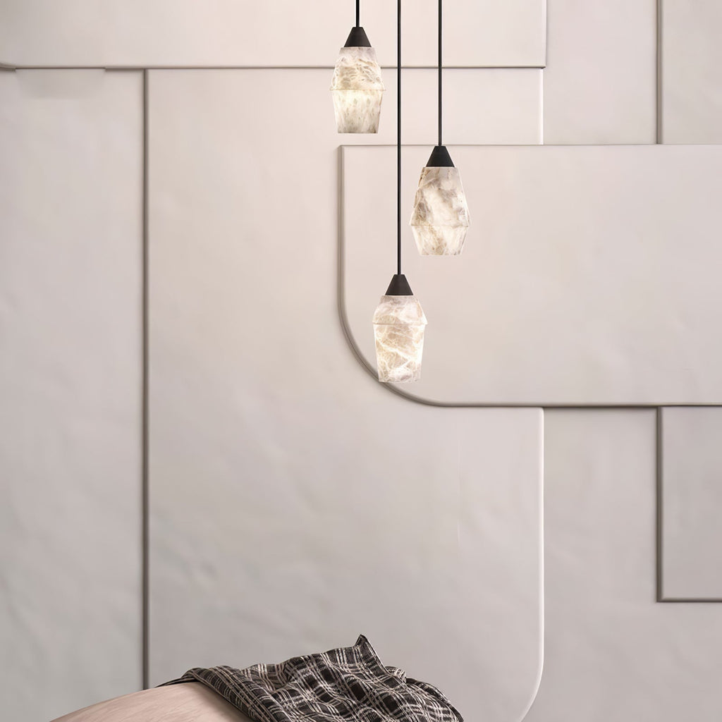Noira Alabaster Cylinder Pendant Lamp