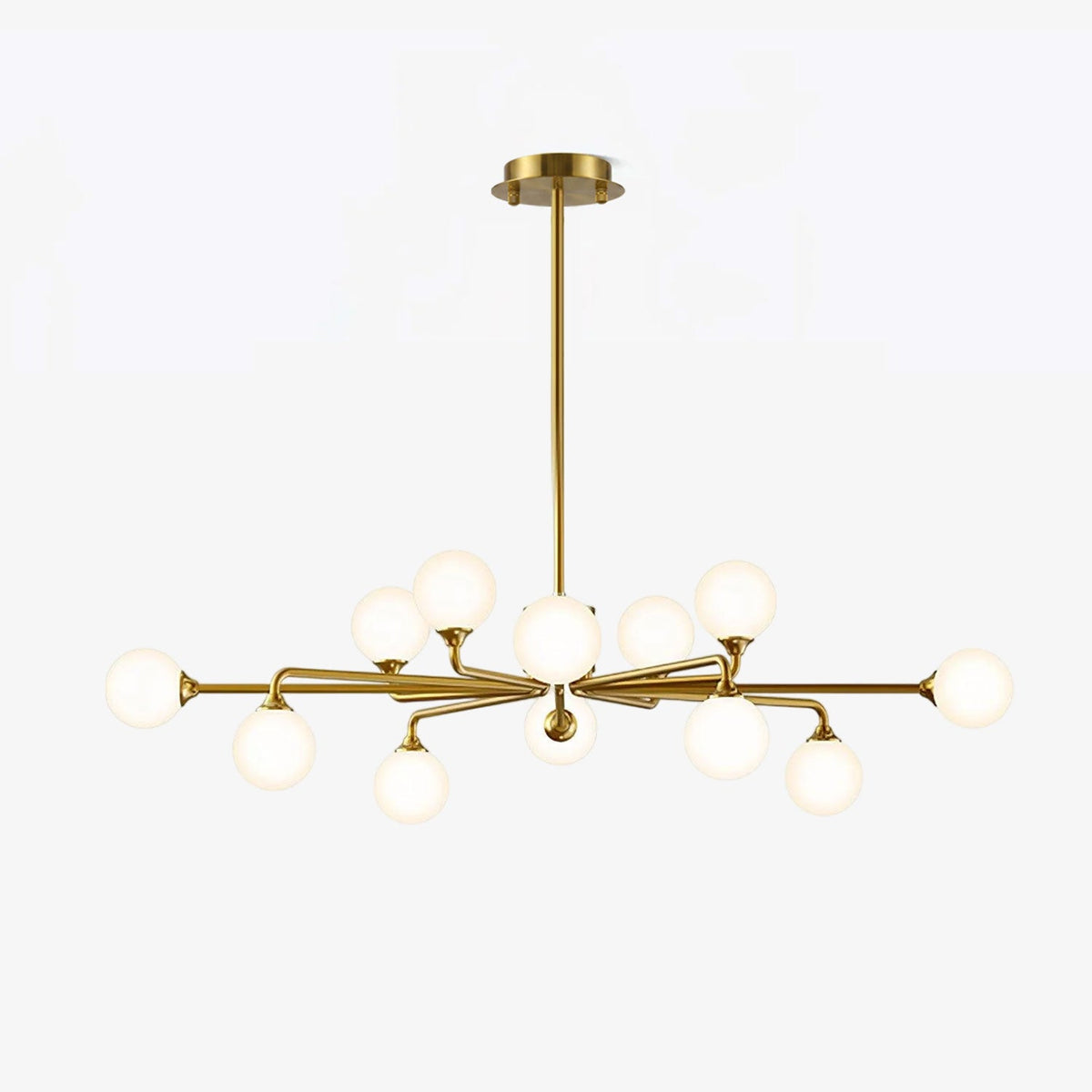 Staggered Glass Globes Chandelier