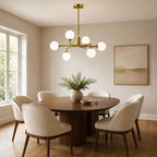 Staggered Glass Globes Chandelier