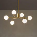Staggered Glass Globes Chandelier