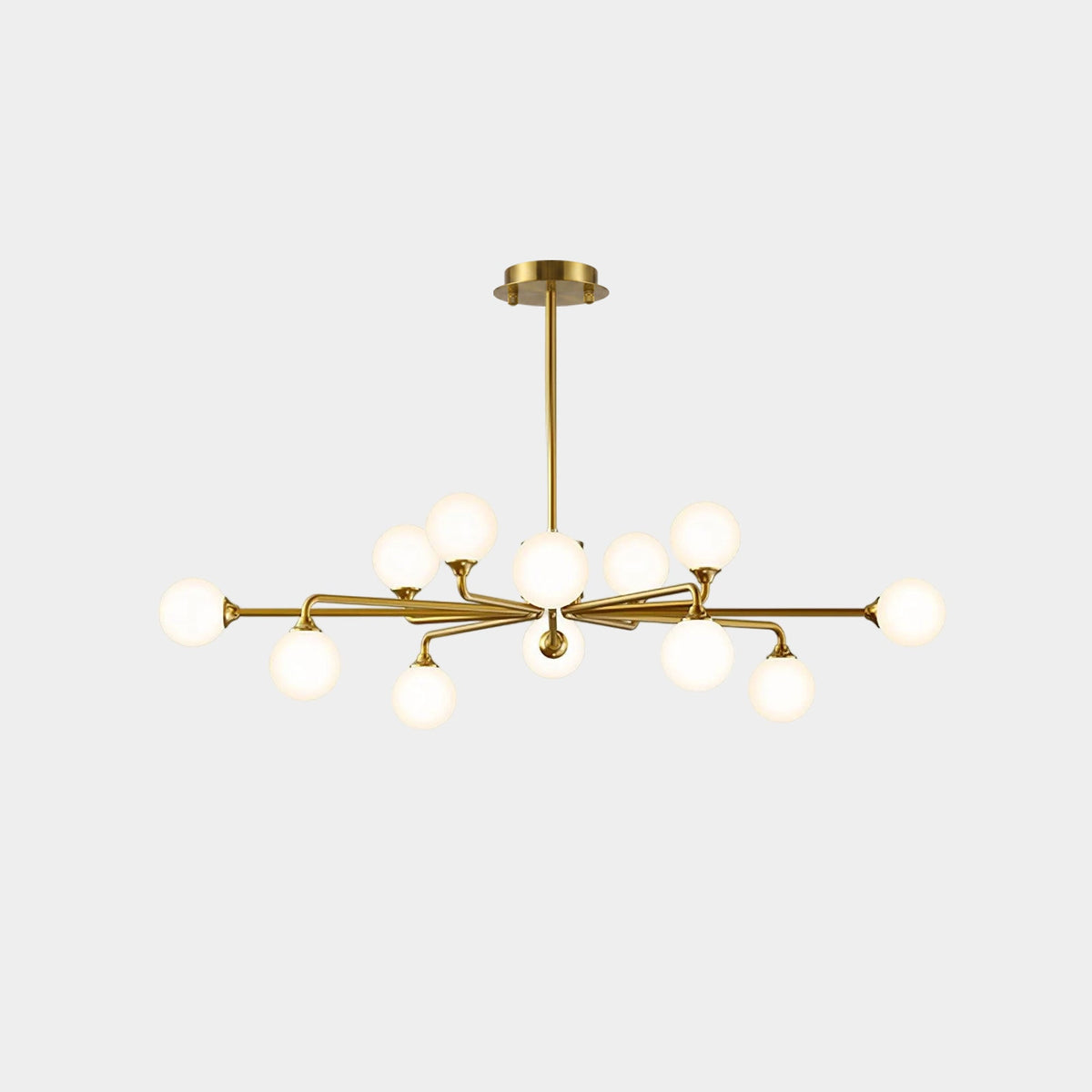 Staggered Glass Globes Chandelier