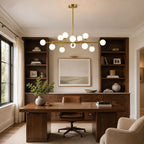 Staggered Glass Globes Chandelier