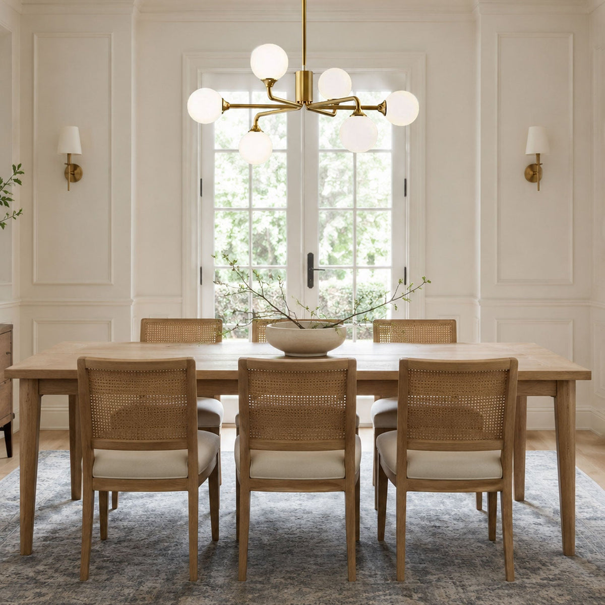 Staggered Glass Globes Chandelier